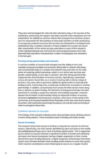 Factors that contribute to community business success Executive summary